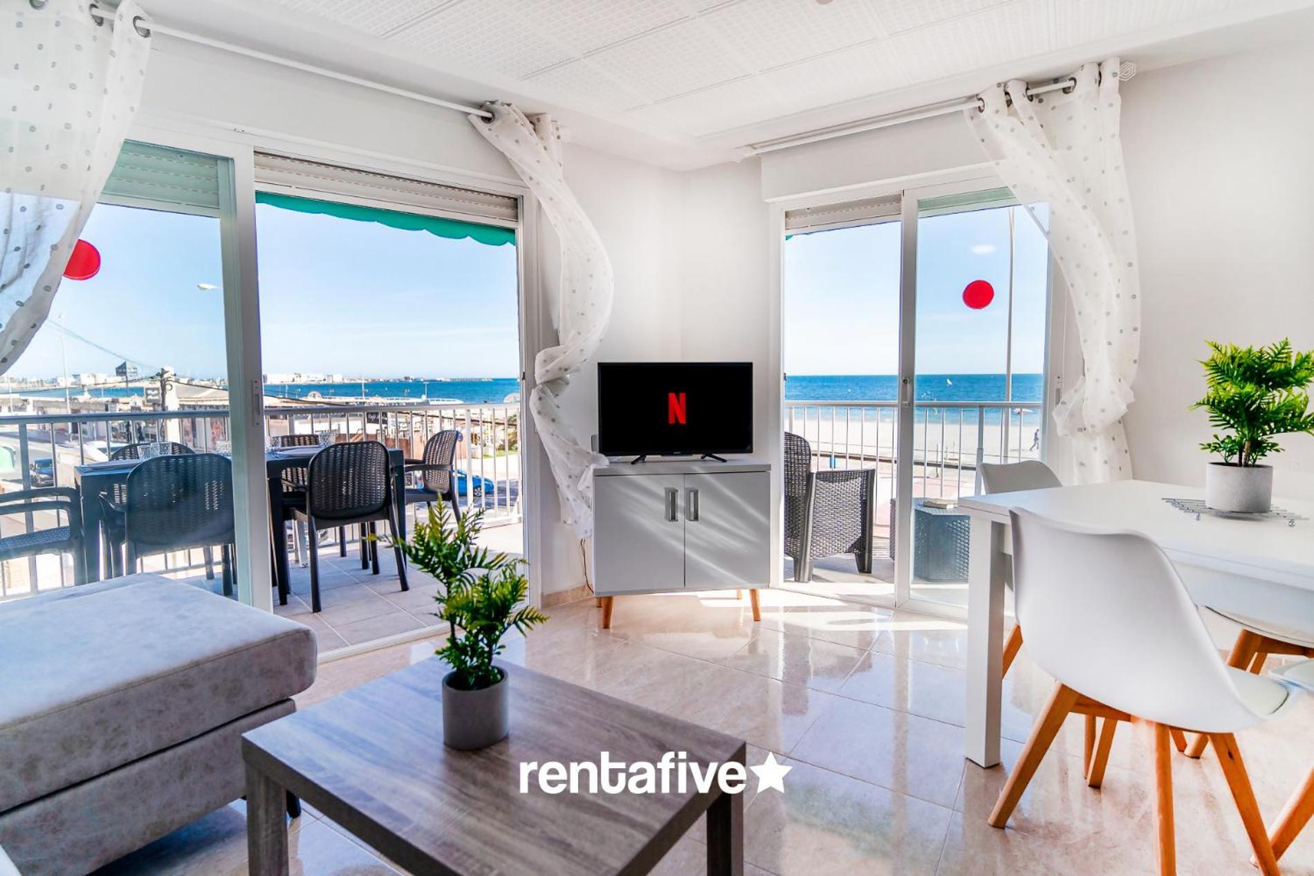 Rentafive Primera Linea Terraza Reformado Санта Пола Экстерьер фото