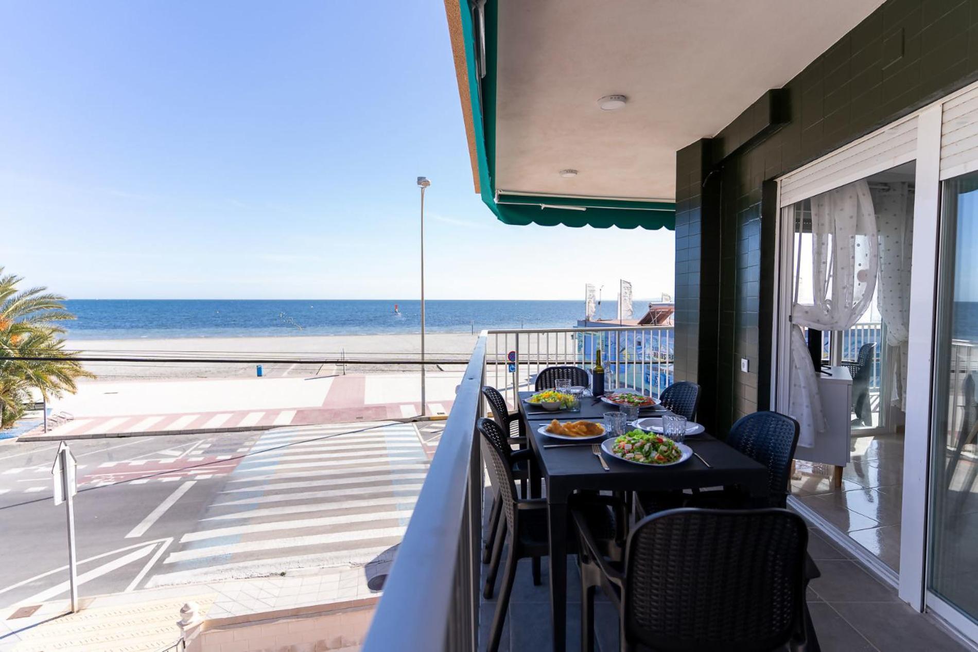 Rentafive Primera Linea Terraza Reformado Санта Пола Экстерьер фото