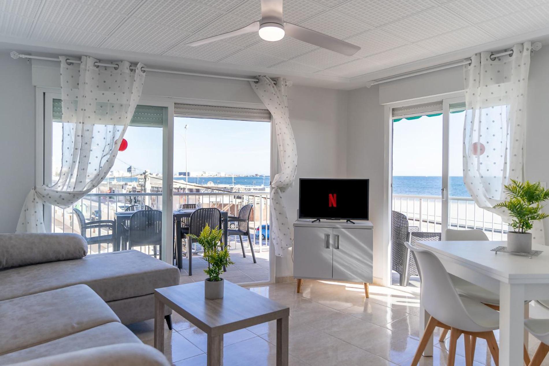 Rentafive Primera Linea Terraza Reformado Санта Пола Экстерьер фото